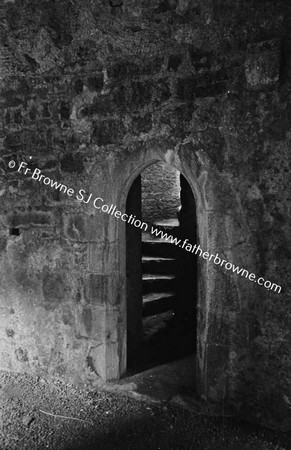 QUINN ABBEY  STAIRS IN 9FT THICK WALL OF CASTLE